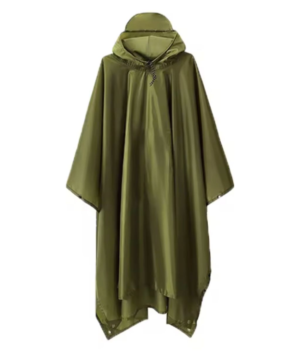 Poncho Pluie Vert Mixte