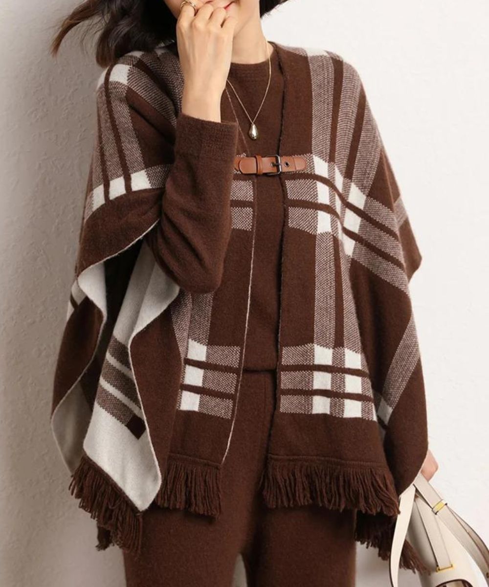 Poncho Cape Cachemire - Planète Poncho