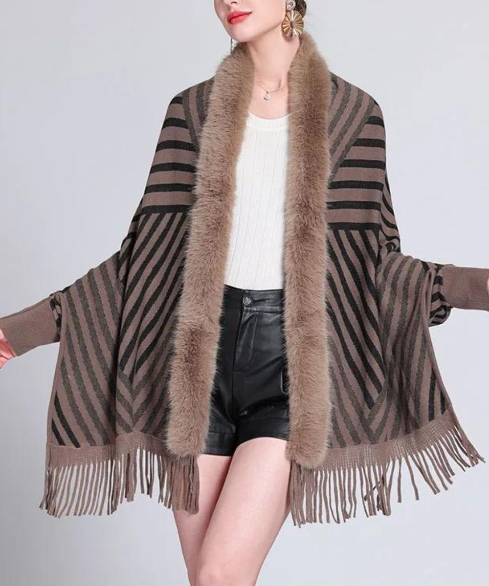 Poncho Cape Chaud Femme - Planète Poncho