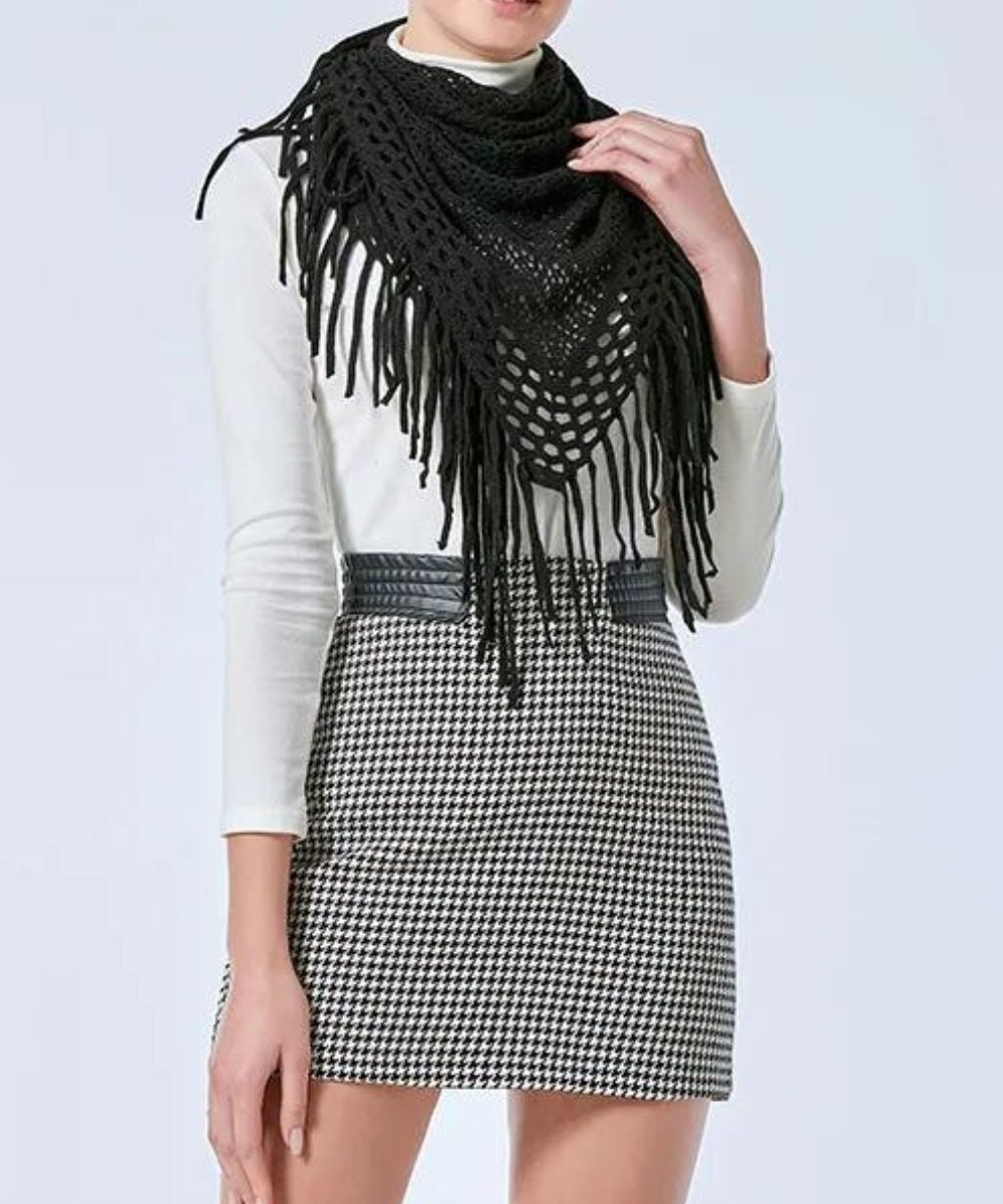 Poncho Court Noir - Planète Poncho