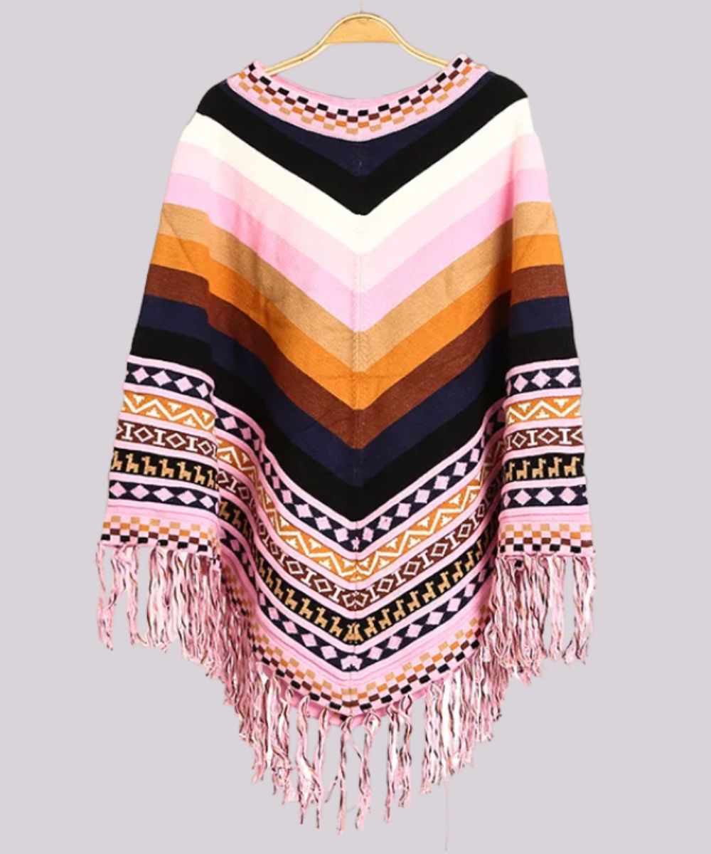 Poncho Femme Péruvien