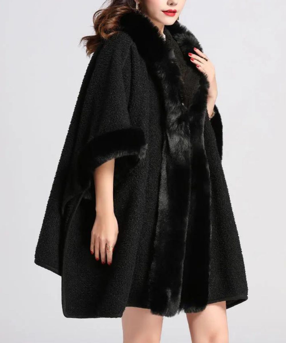 Poncho Plaid Polaire Femme - Planète Poncho