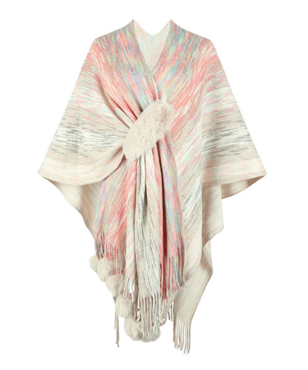 Poncho Rose Long - Planète Poncho