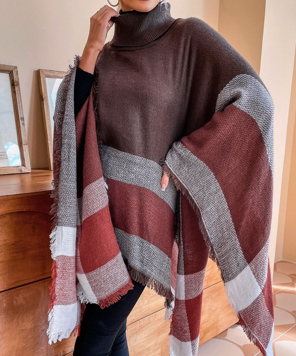 Poncho Col Roulé - Planète Poncho