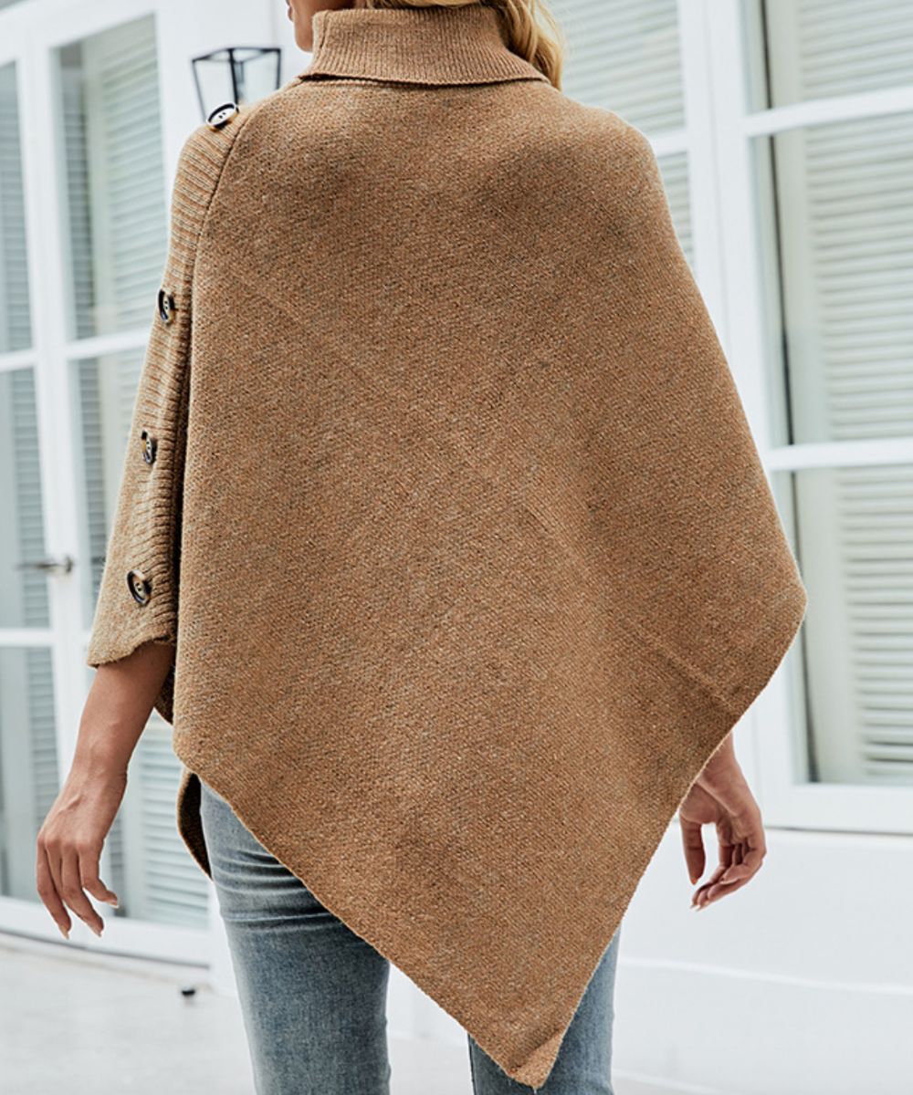 Poncho Col Roulé Femme - Planète Poncho