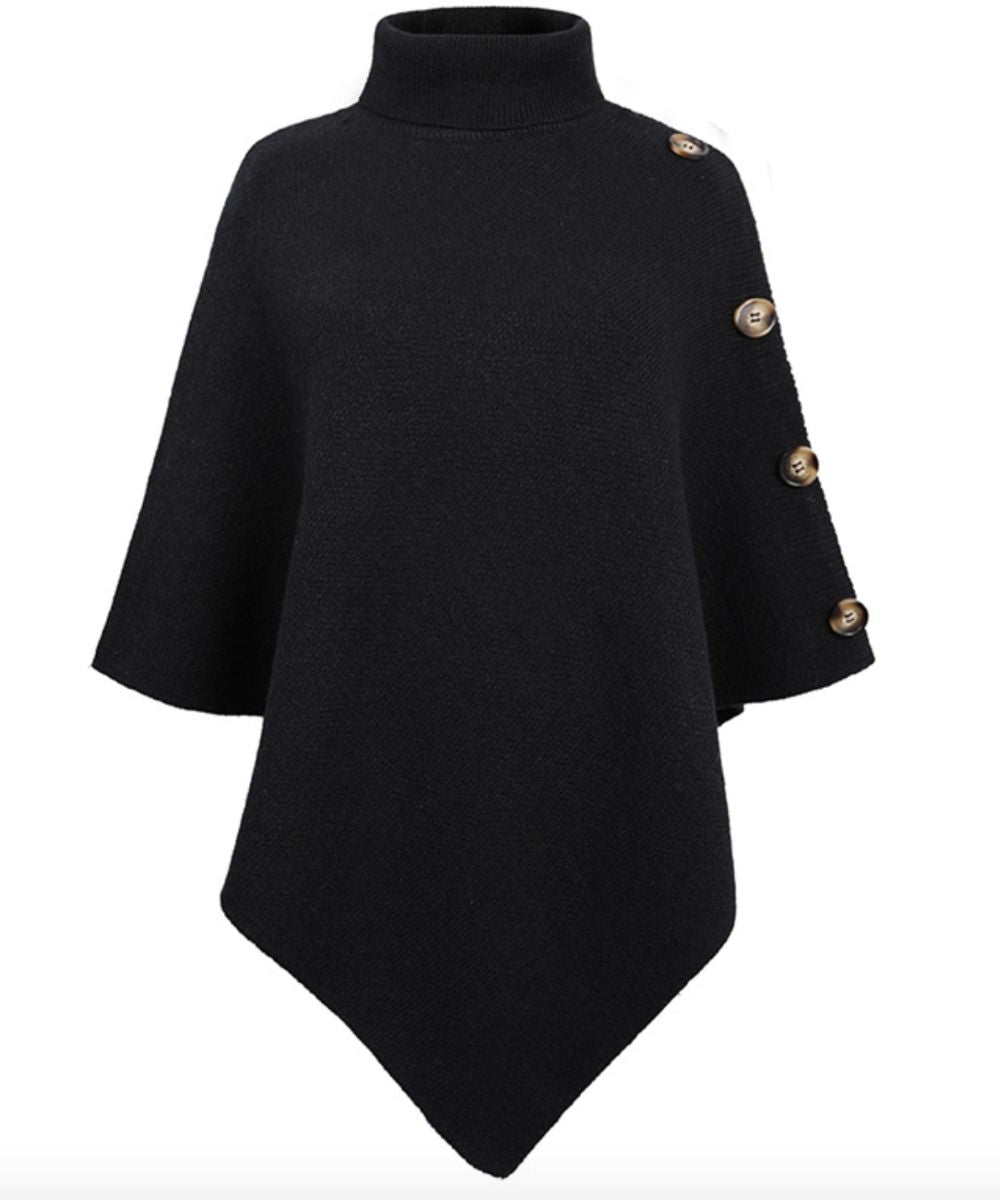 Poncho Col Roulé Femme - Planète Poncho