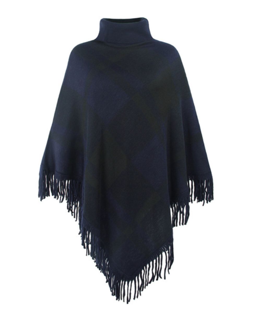 Poncho Femme Avec Col Roulé - Planète Poncho