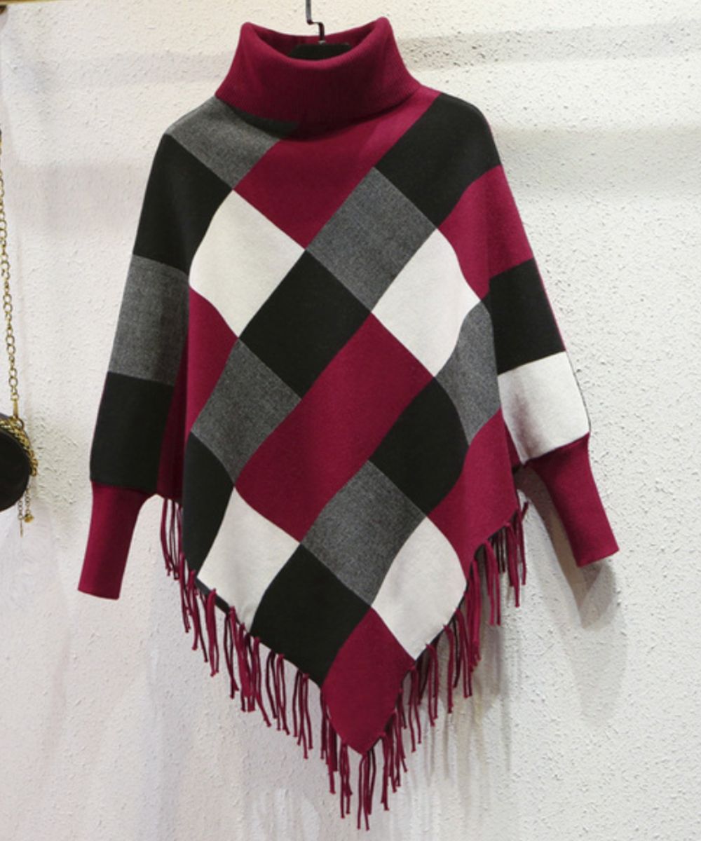 Poncho Femme Col Roulé - Planète Poncho