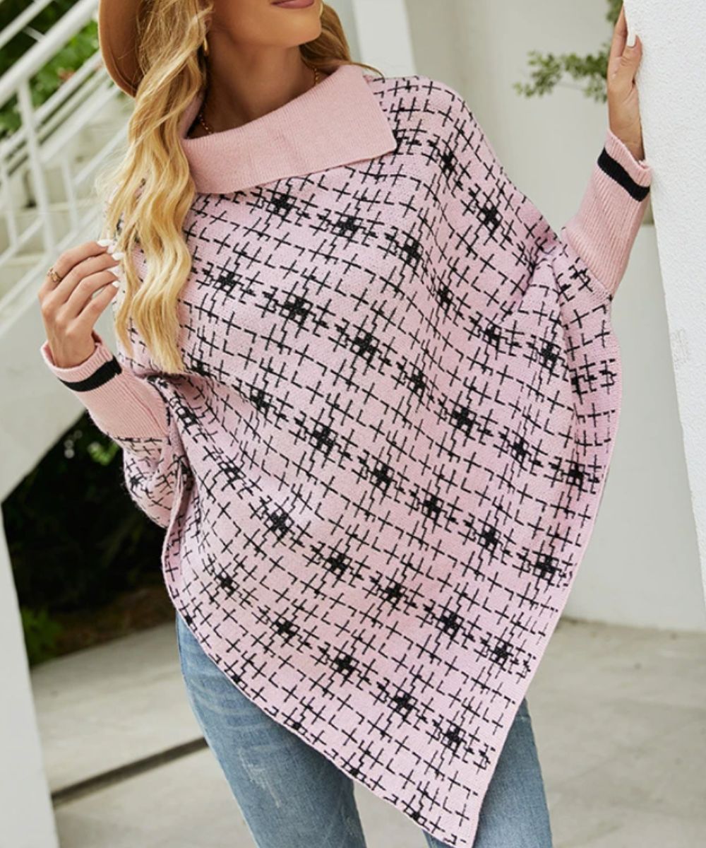 Poncho Femme Rose Pale - Planète Poncho