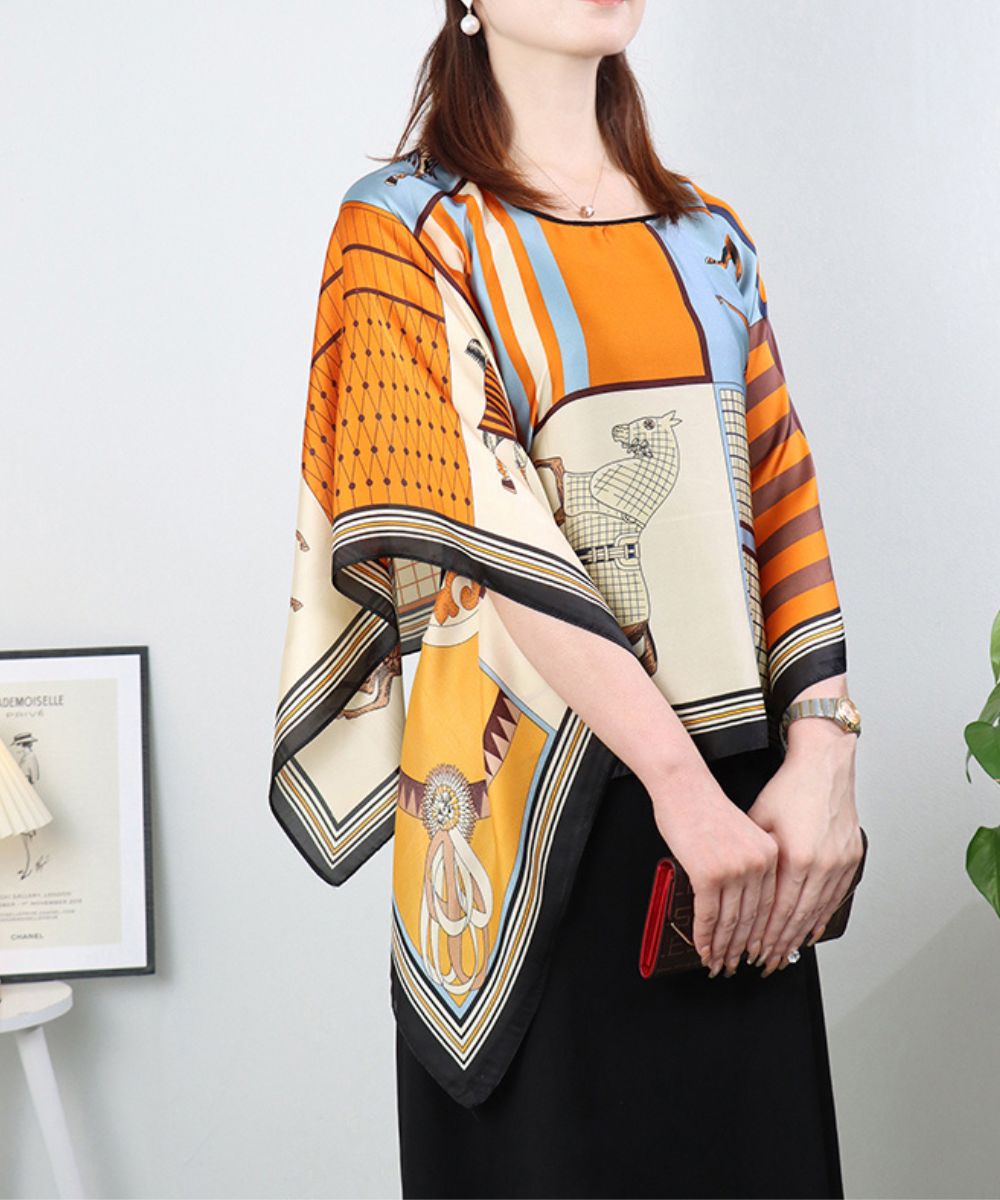 Poncho Mousseline De Soie - Planète Poncho