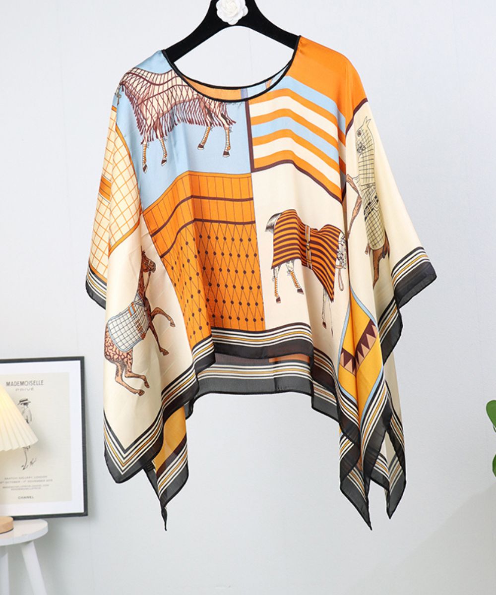 Poncho Mousseline De Soie - Planète Poncho