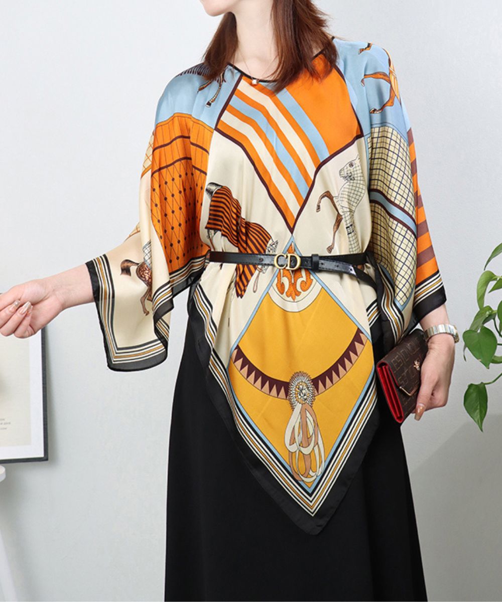 Poncho Mousseline De Soie - Planète Poncho