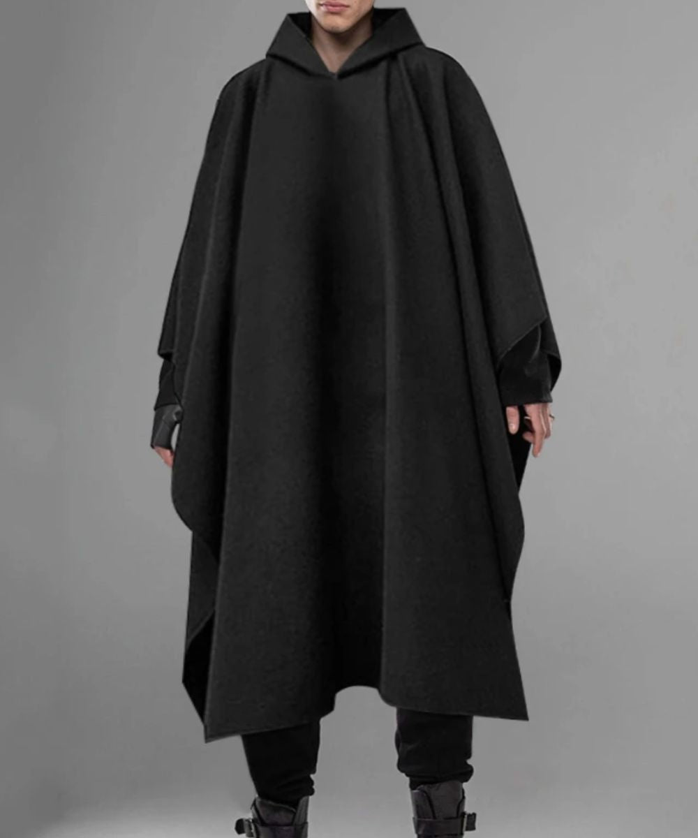 Poncho Noir Homme - Planète Poncho