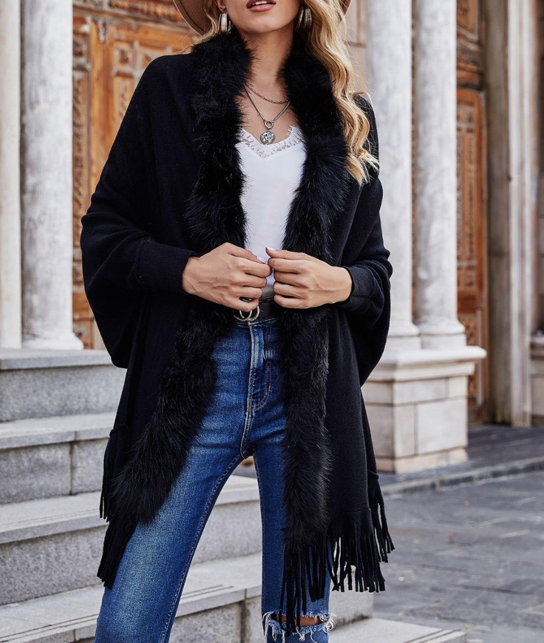 Poncho Ouvert Femme - Planète Poncho