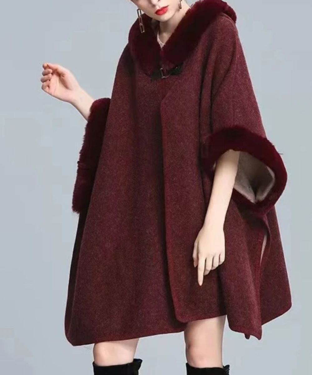 Poncho Plaid Polaire - Planète Poncho