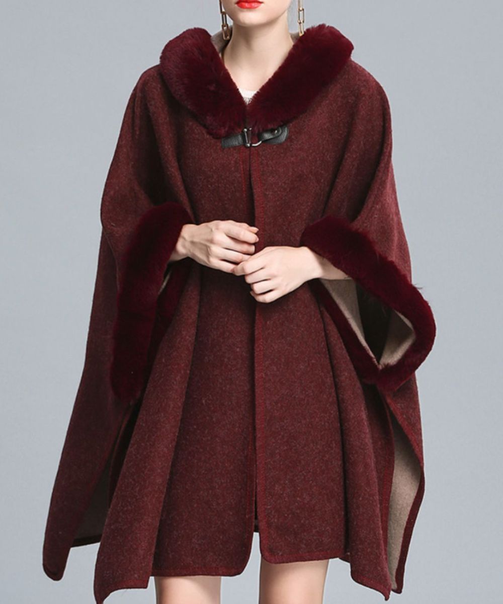 Poncho Plaid Polaire - Planète Poncho