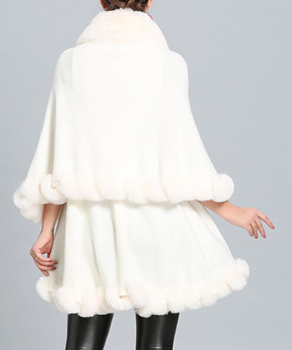 Poncho Polaire Blanc - Planète Poncho
