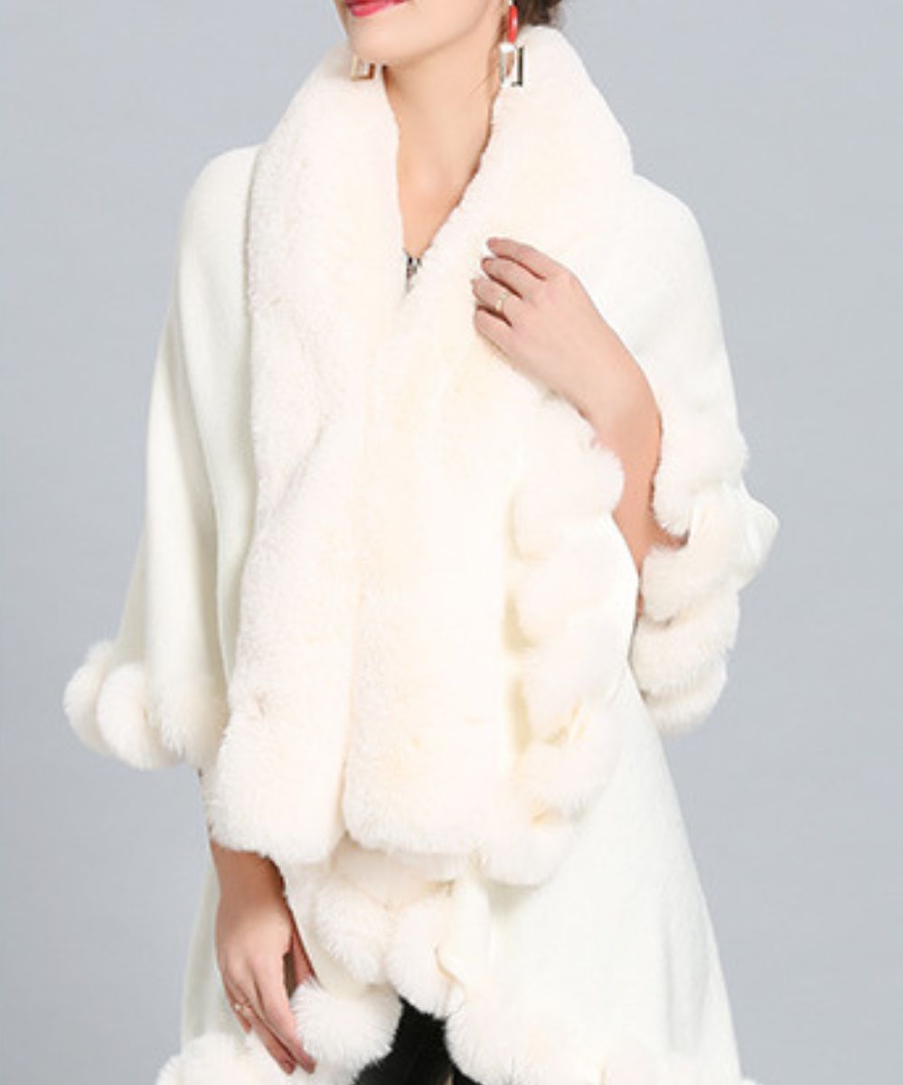Poncho Polaire Blanc - Planète Poncho