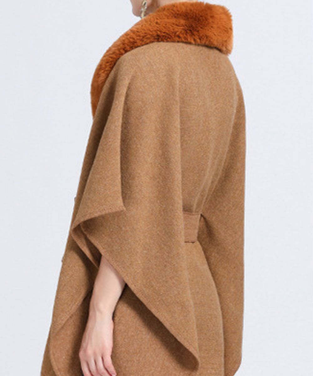 Poncho Polaire Camel - Planète Poncho