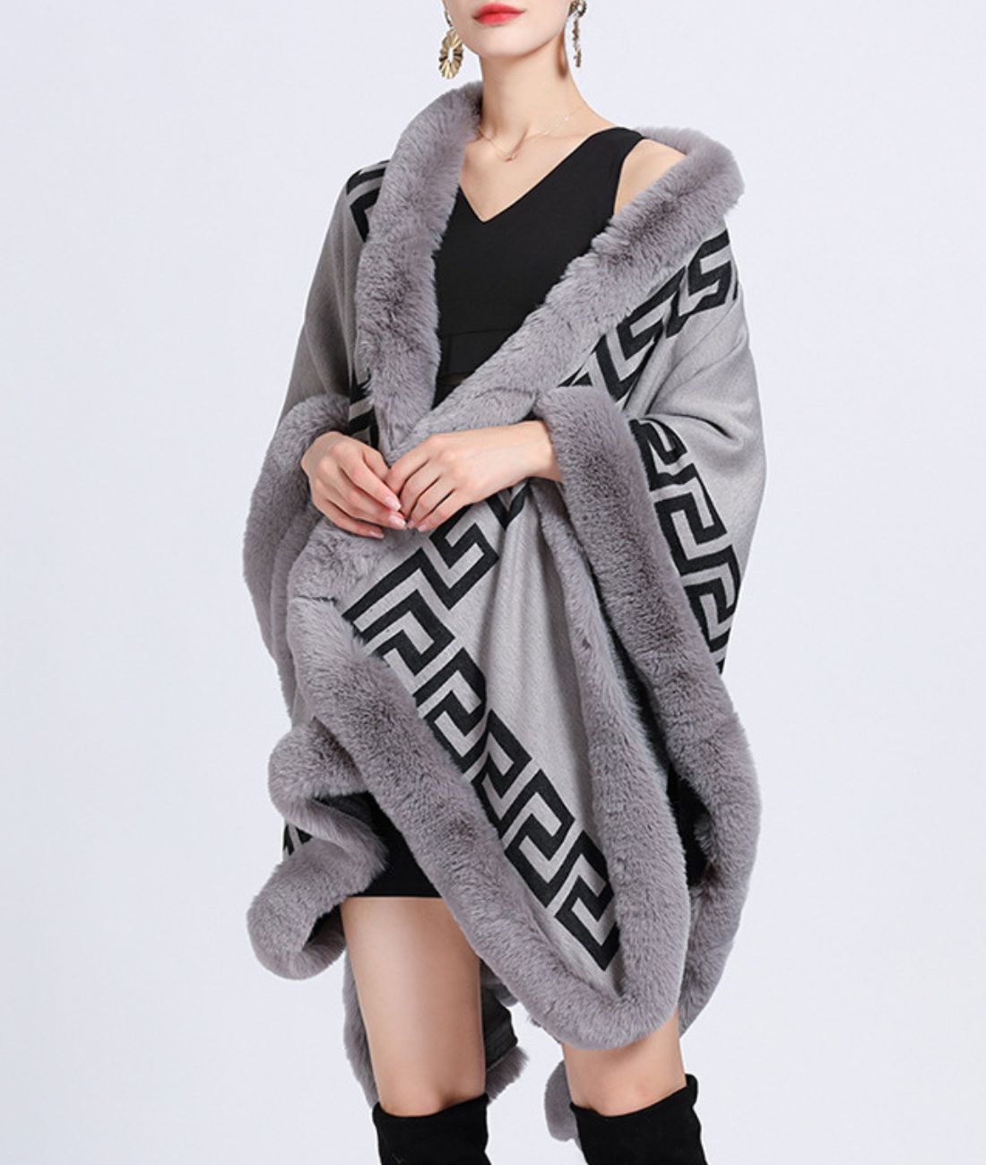 Poncho Polaire Marron - Planète Poncho