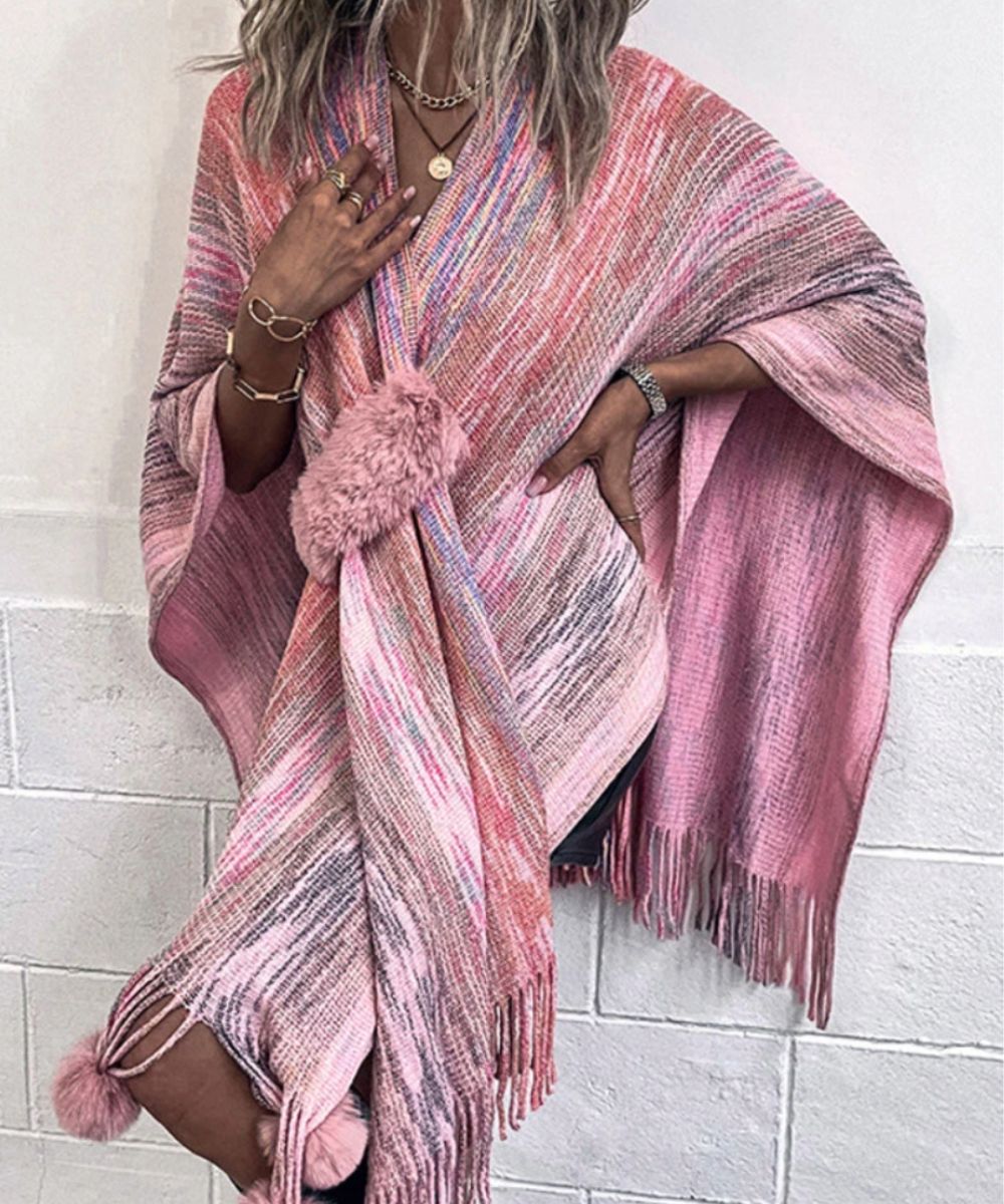 Poncho Rose Long - Planète Poncho