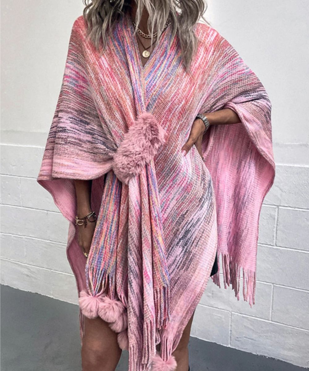 Poncho Rose Long - Planète Poncho