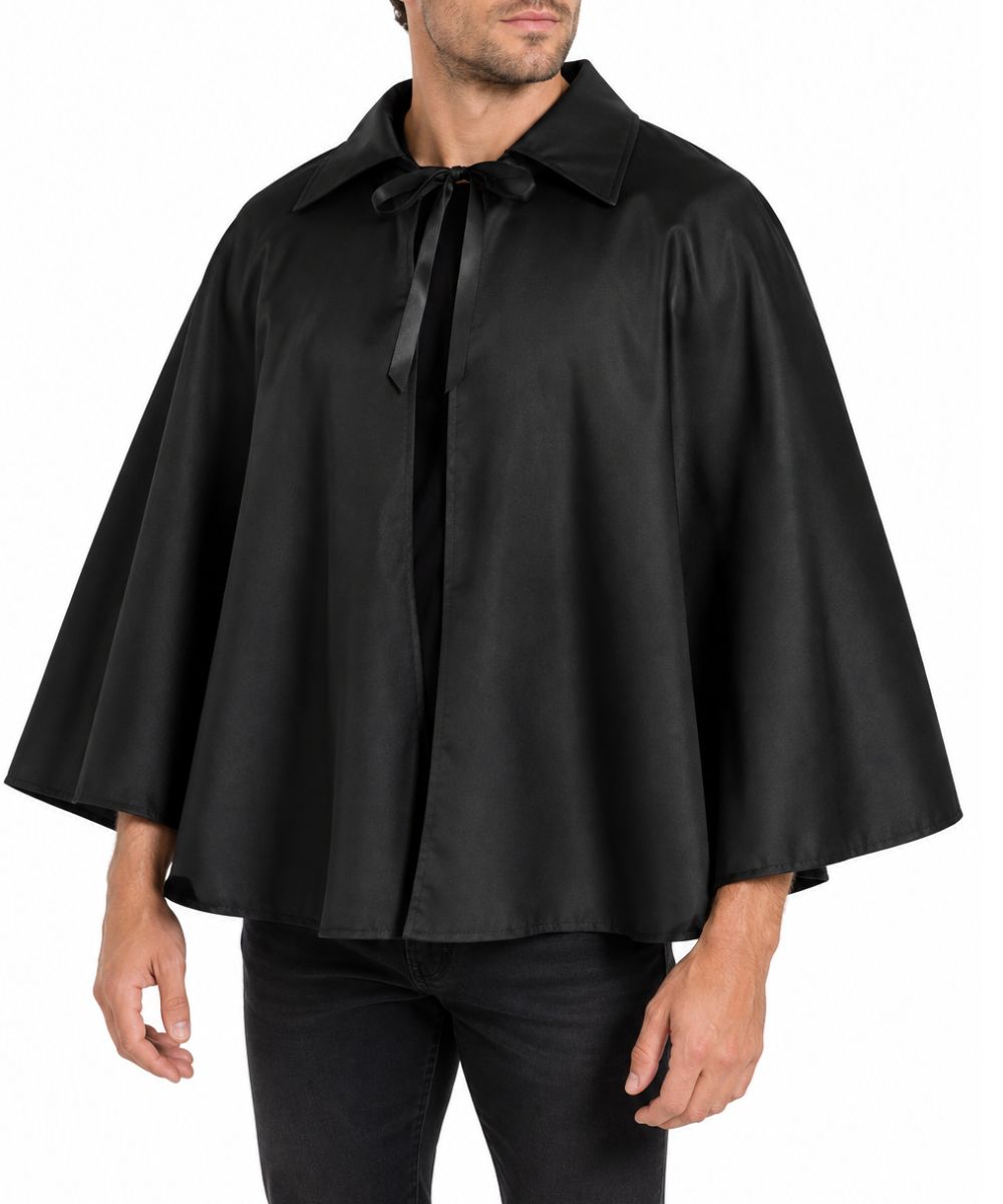 Poncho Cosplay Noir Style Cape Homme