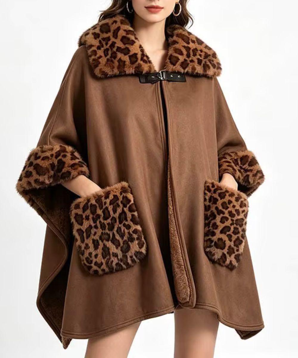 Poncho Collo Alto in Lana