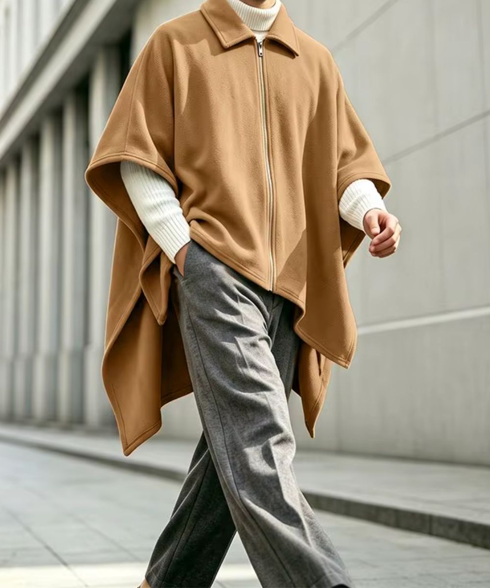 Poncho Urbain Chic Homme