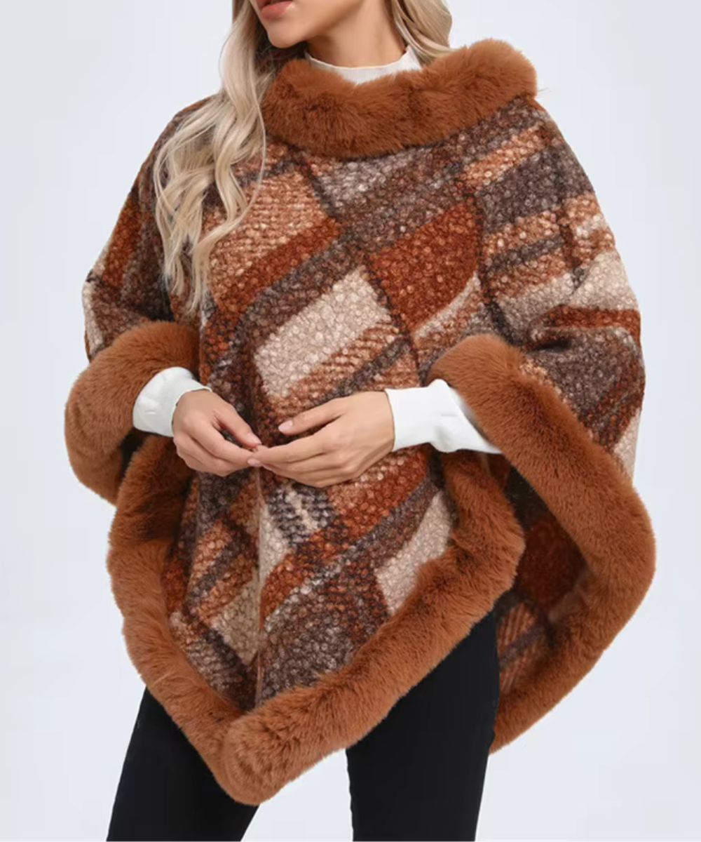 Poncho Piumino Donna