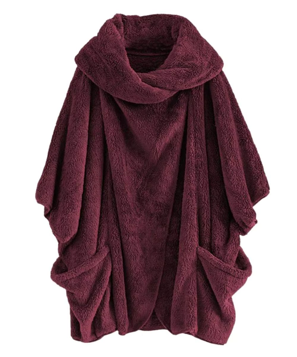 Plaid Poncho Polaire Homme