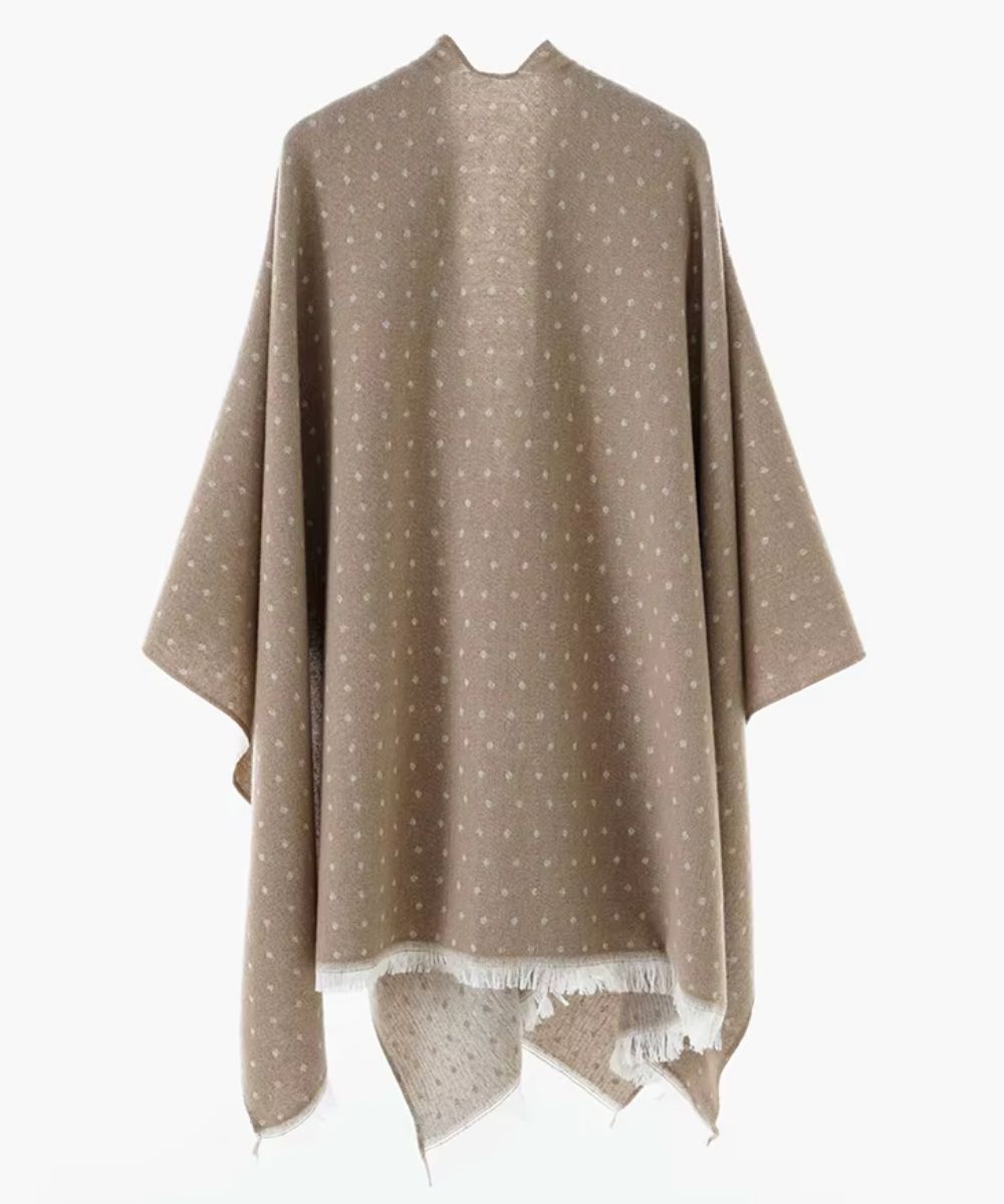 Poncho Femme Fin à Pois