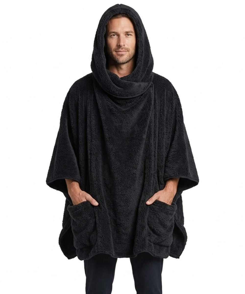 Plaid Poncho Polaire Homme