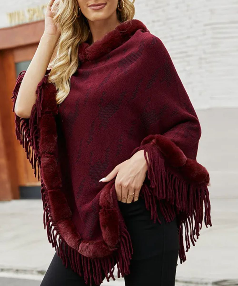 Poncho Femme Rouge - Planète Poncho